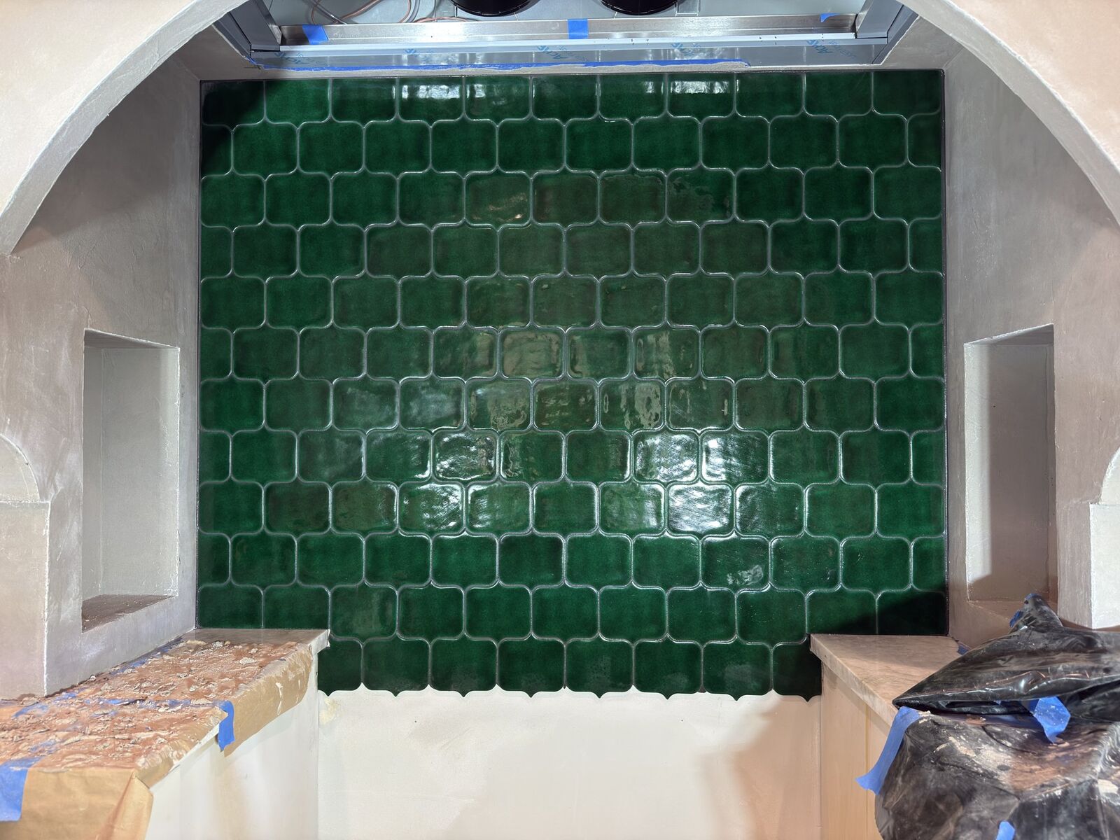 Fireplace tile · custom home, Camas, WA