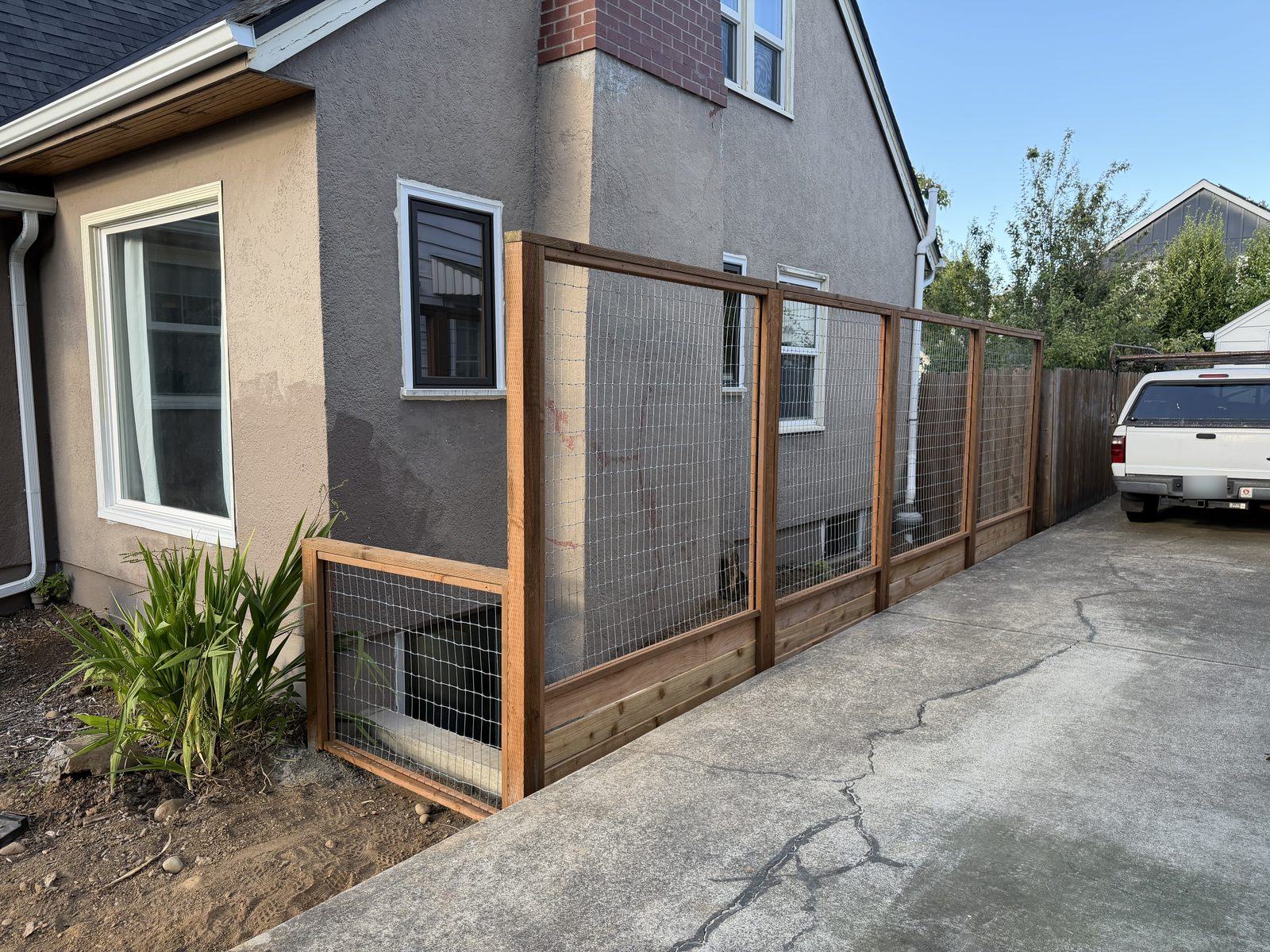 Cedar hog-wire fence — after · Portland, OR