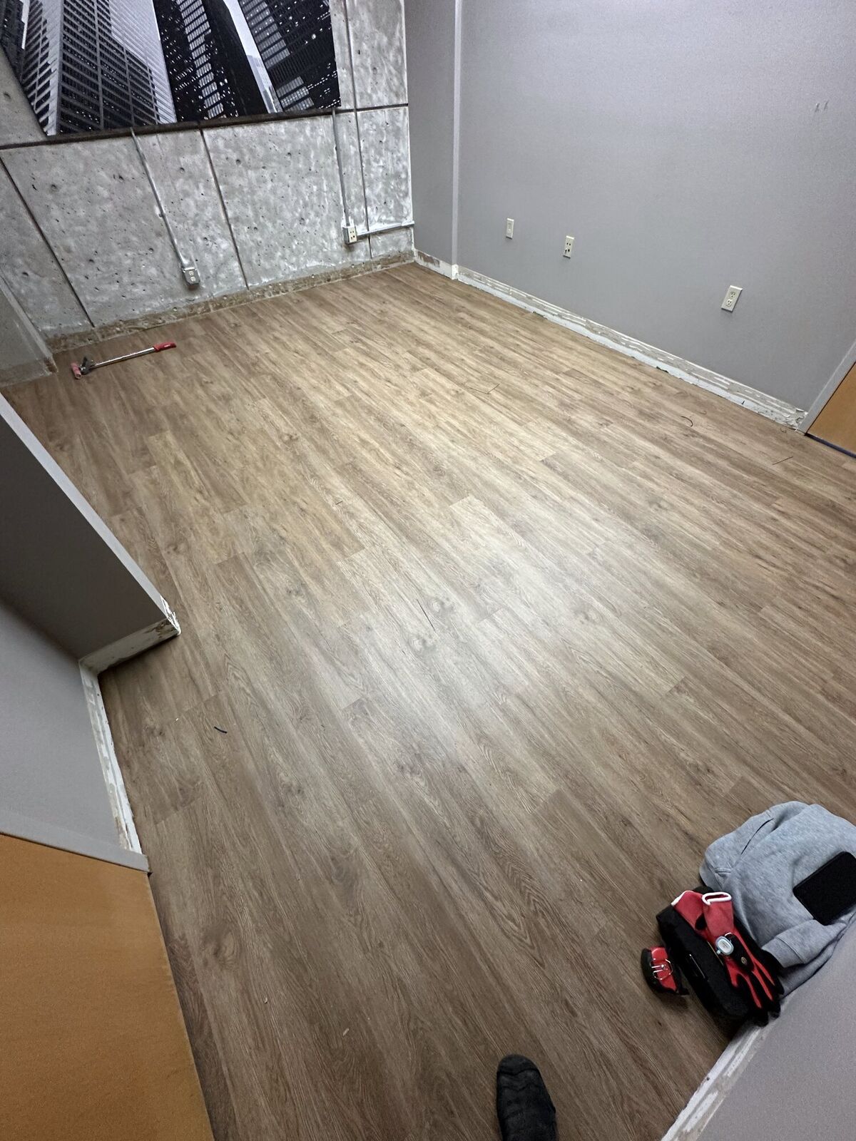 New LVP flooring — office, downtown Vancouver, WA